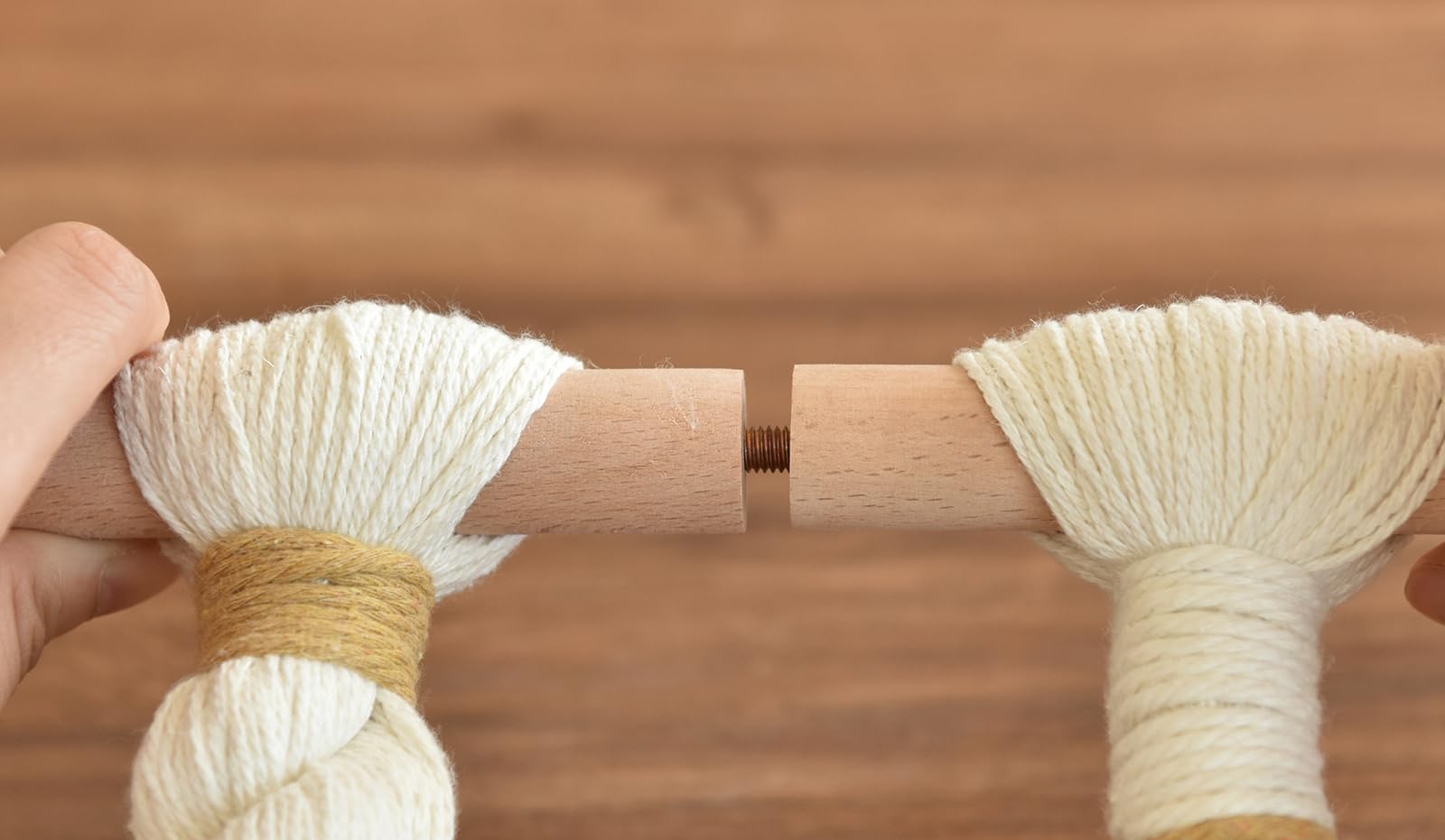 IOWER macrame wall hanging artistic texture provides vintage-inspired focal point