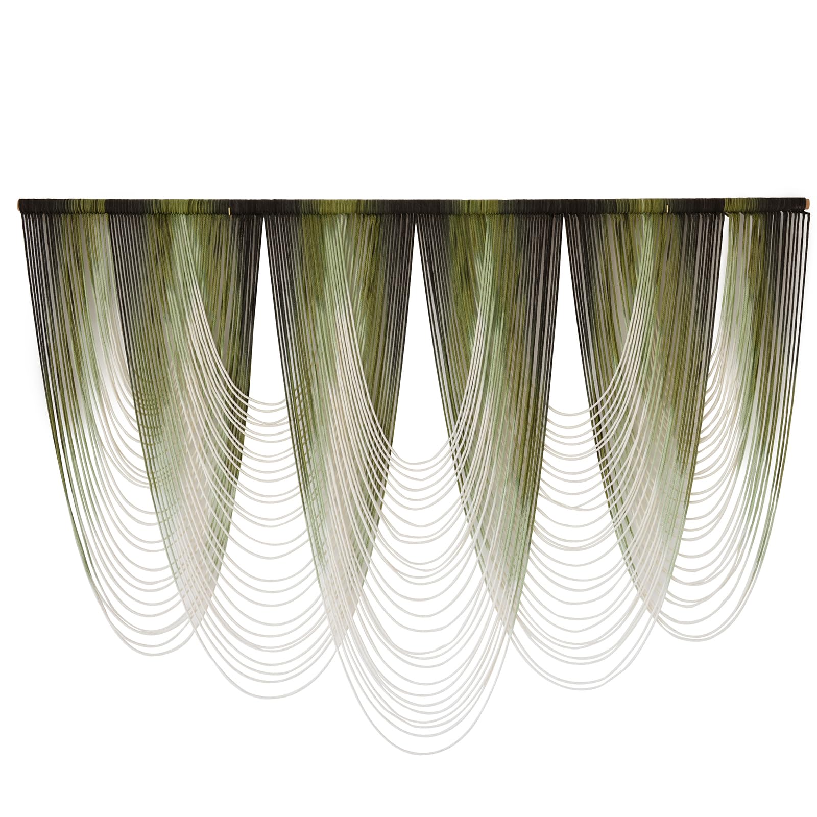 IOWER natural cotton rope macrame with wooden dowel detail