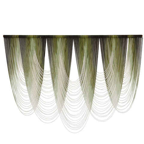 IOWER natural cotton rope macrame with wooden dowel detail