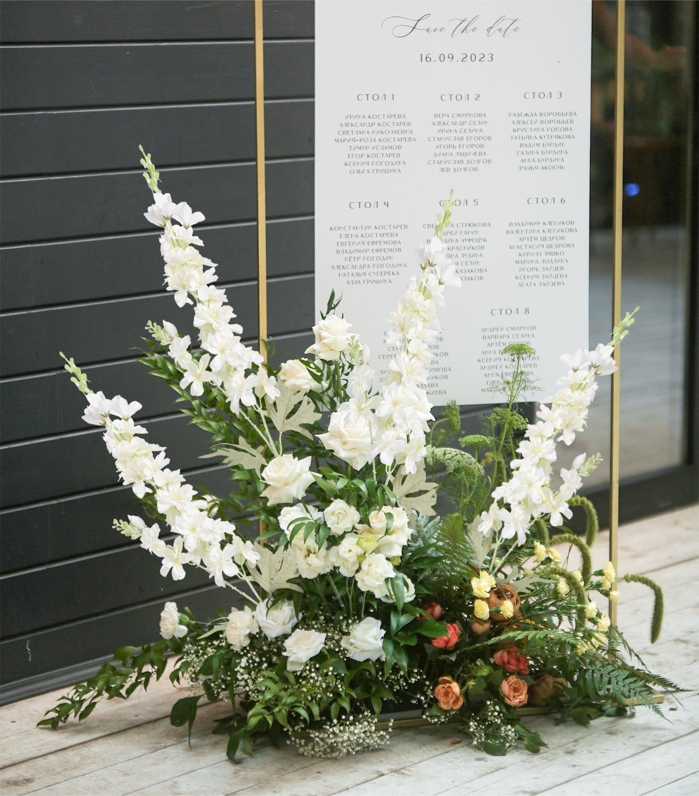 IPOPU white delphinium silk petals close-up for lifelike beauty