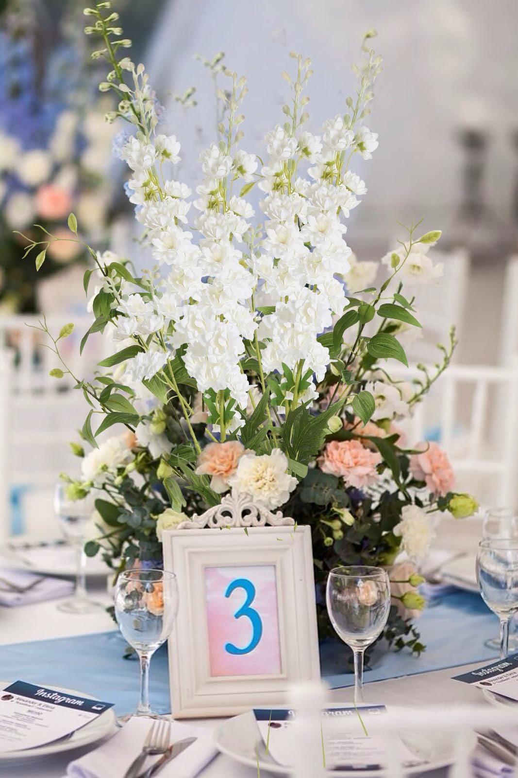 IPOPU diy floral arrangement with silk stems