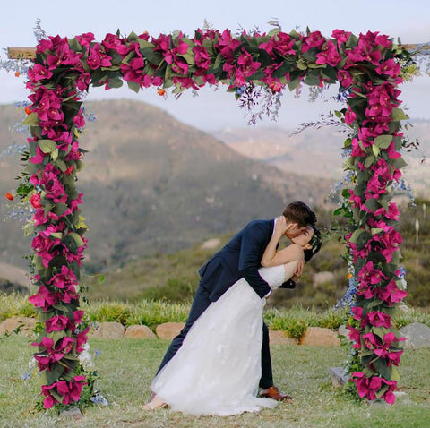 IPOPU indoor bougainvillea garland for natural home ambiance