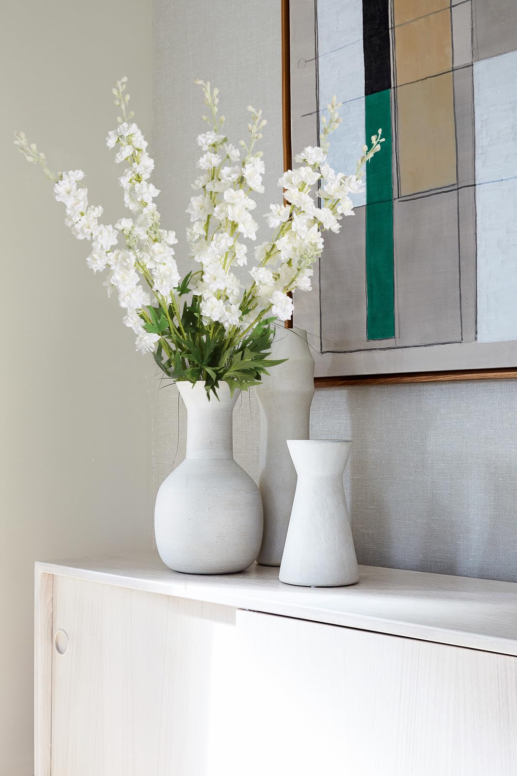 IPOPU living room decor with lush greenery accent