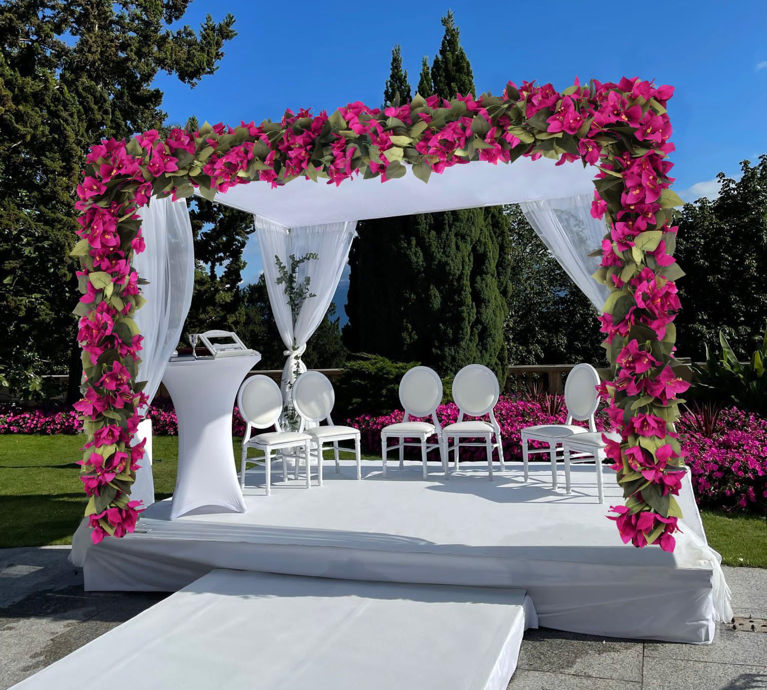 IPOPU no maintenance bougainvillea garland for easy elegance