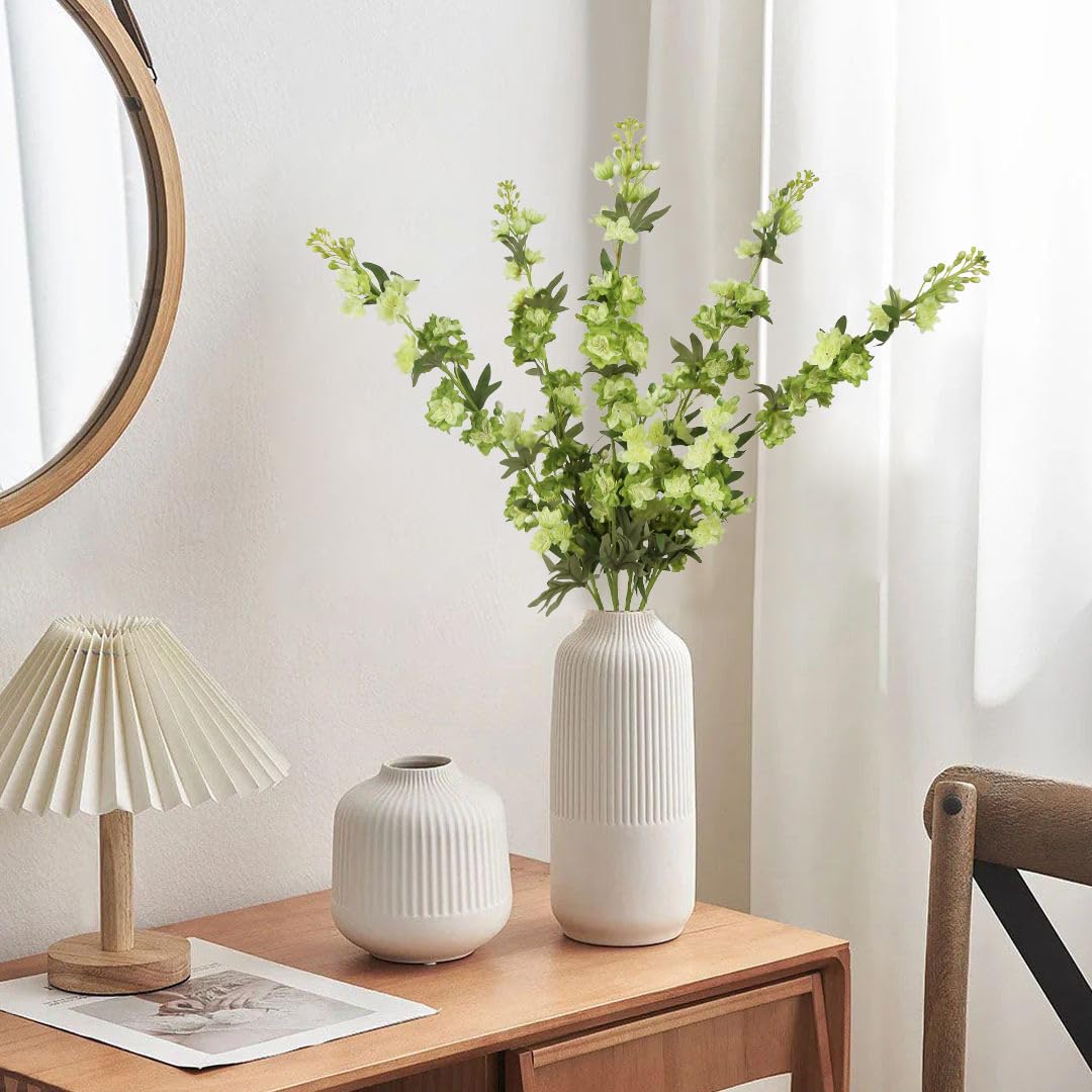 IPOPU Vivid green delphinium accents that stay vibrant over time