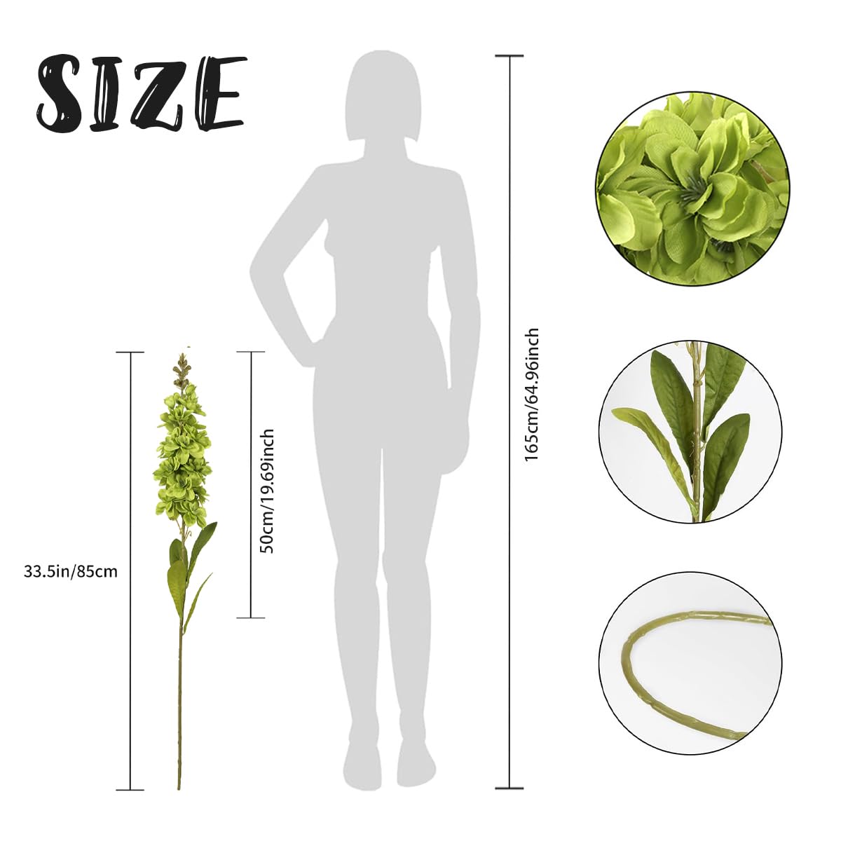 IPOPU six-pack snapdragon artificial stems for versatile decorating