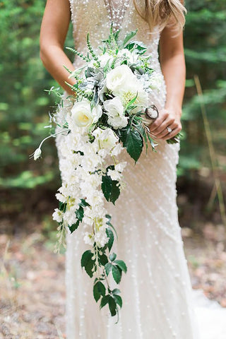 IPOPU wedding centerpiece idea with durable silk blooms