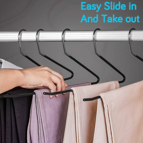 IPOW sleek metal hangers help create a tidy, space-saving wardrobe.