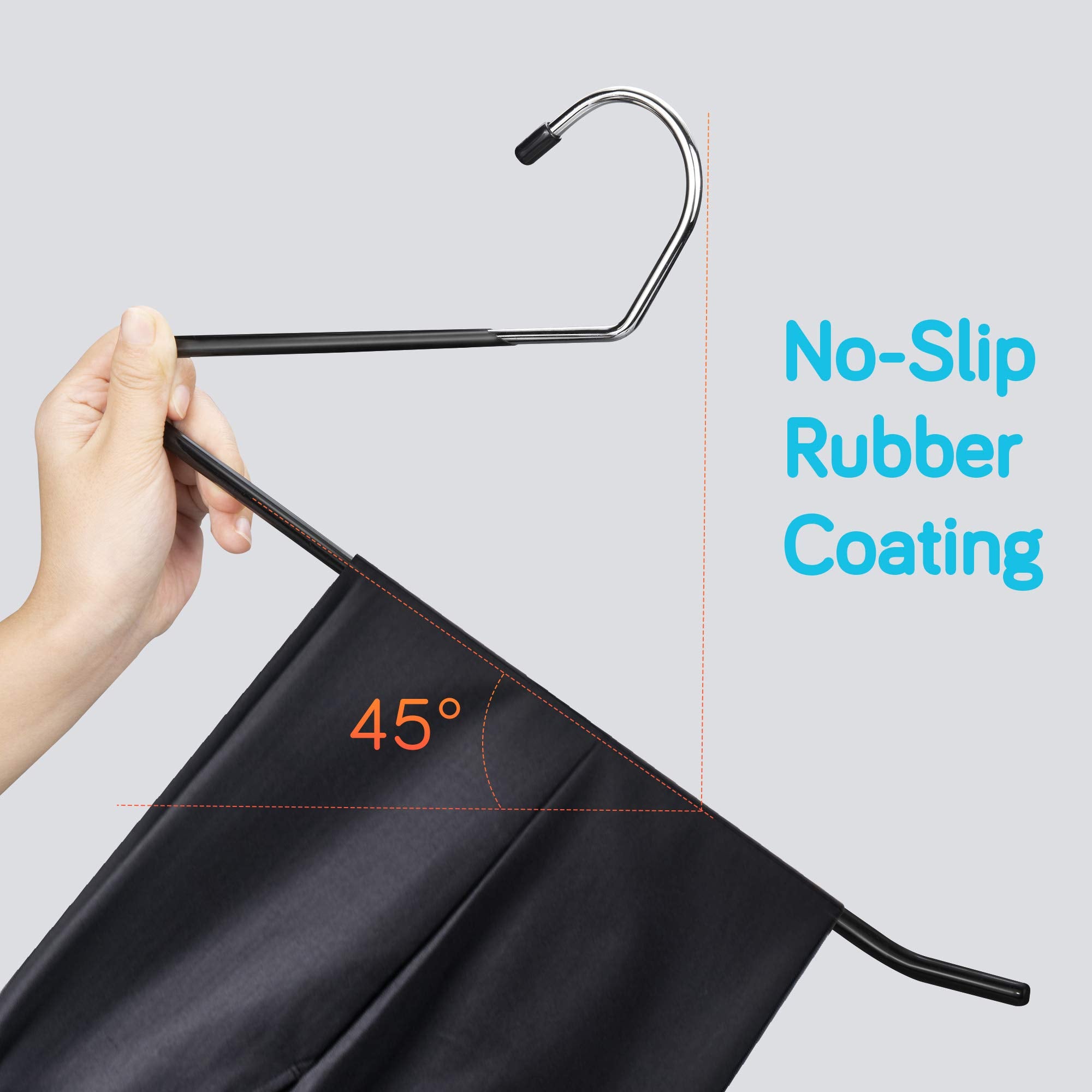 IPOW 24-pack organizes jeans and trousers for simple, accessible storage.
