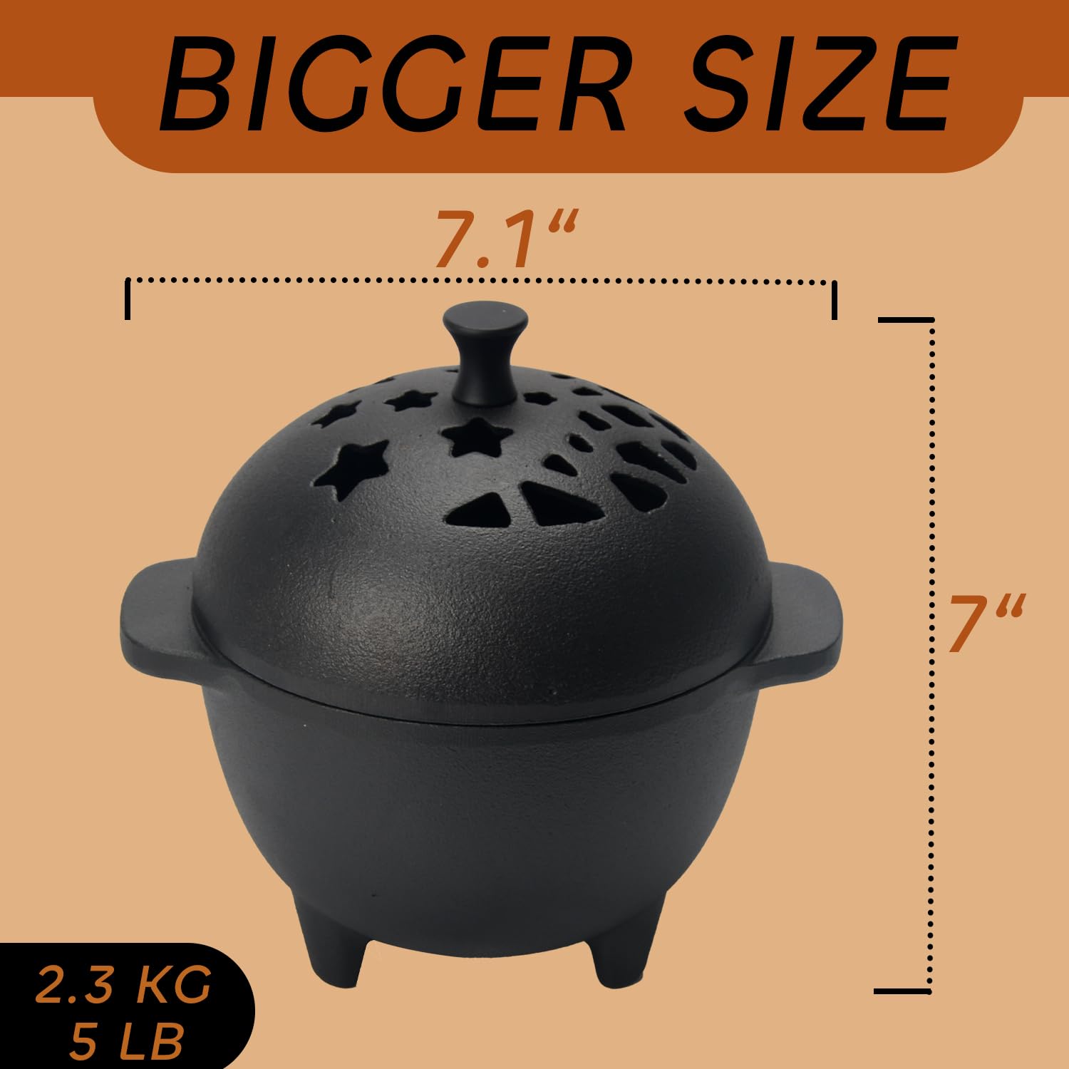 IPROUDER charcoal disc holder with secure, steady surface