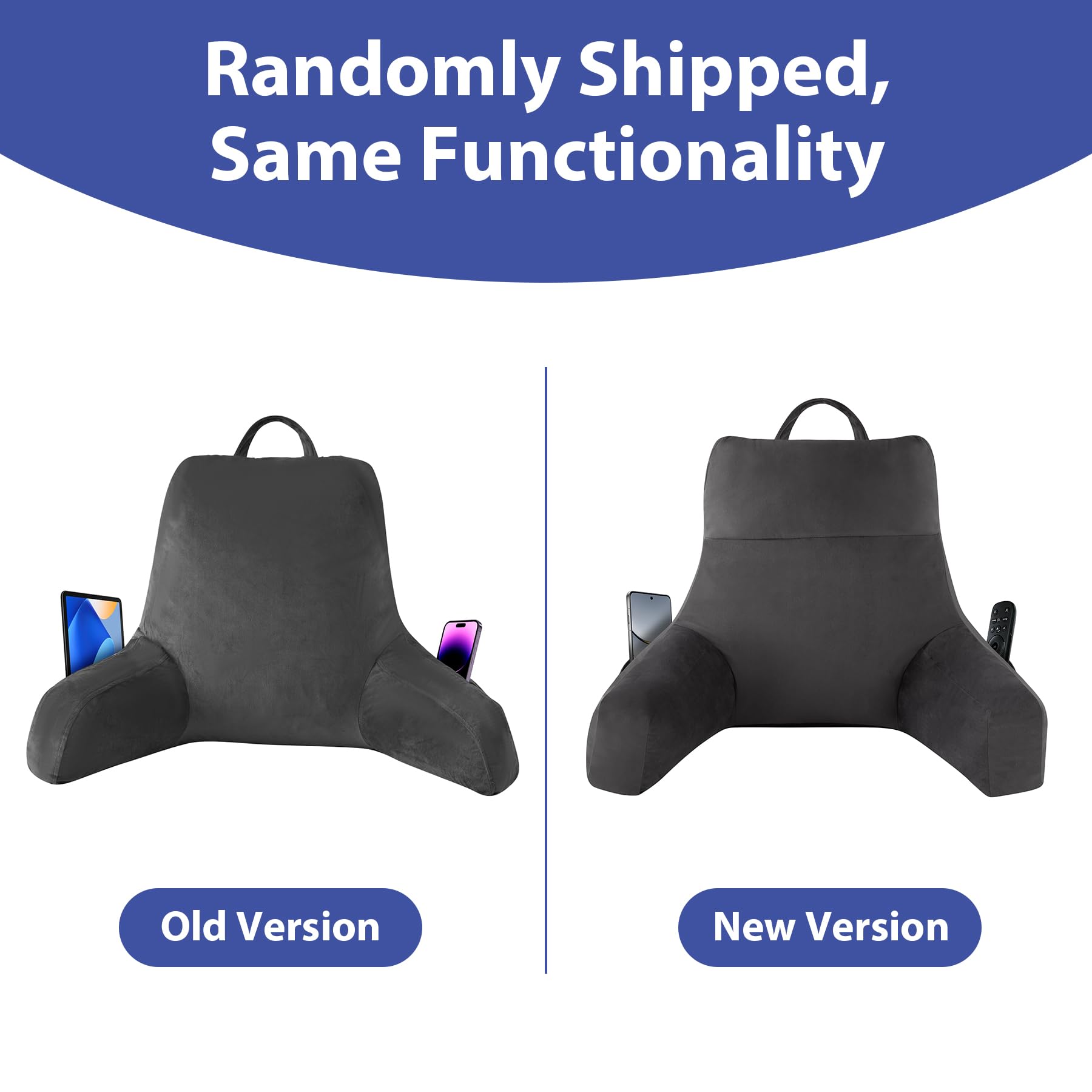 IPYNBAP side pocket storage keeps remotes and glasses at hand.