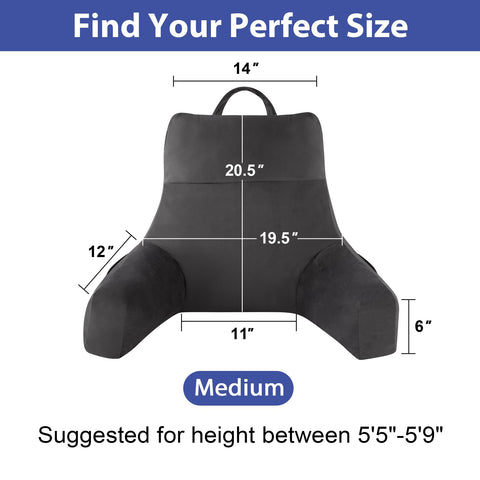 IPYNBAP reading pillow with side pocket keeps essentials within reach.