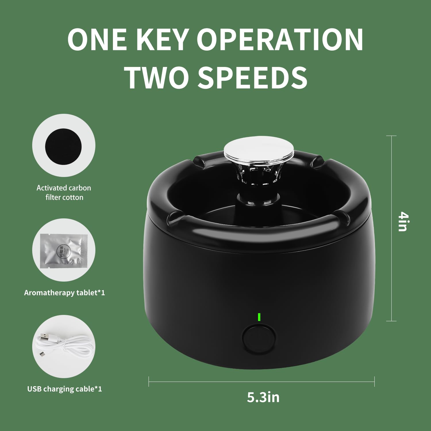 IPZL Smokeless Ashtray airflow system demonstrates efficient smoke capture