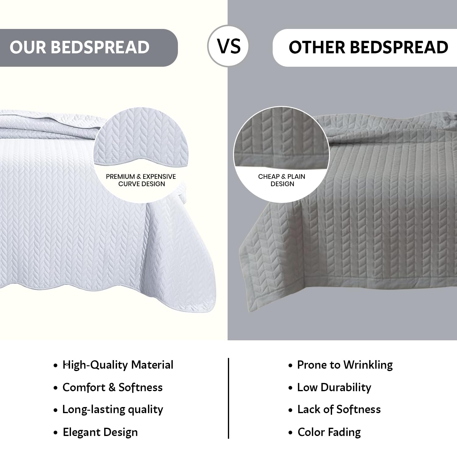 IR Imperial Rooms all-season microfiber keeps you comfortable year-round.