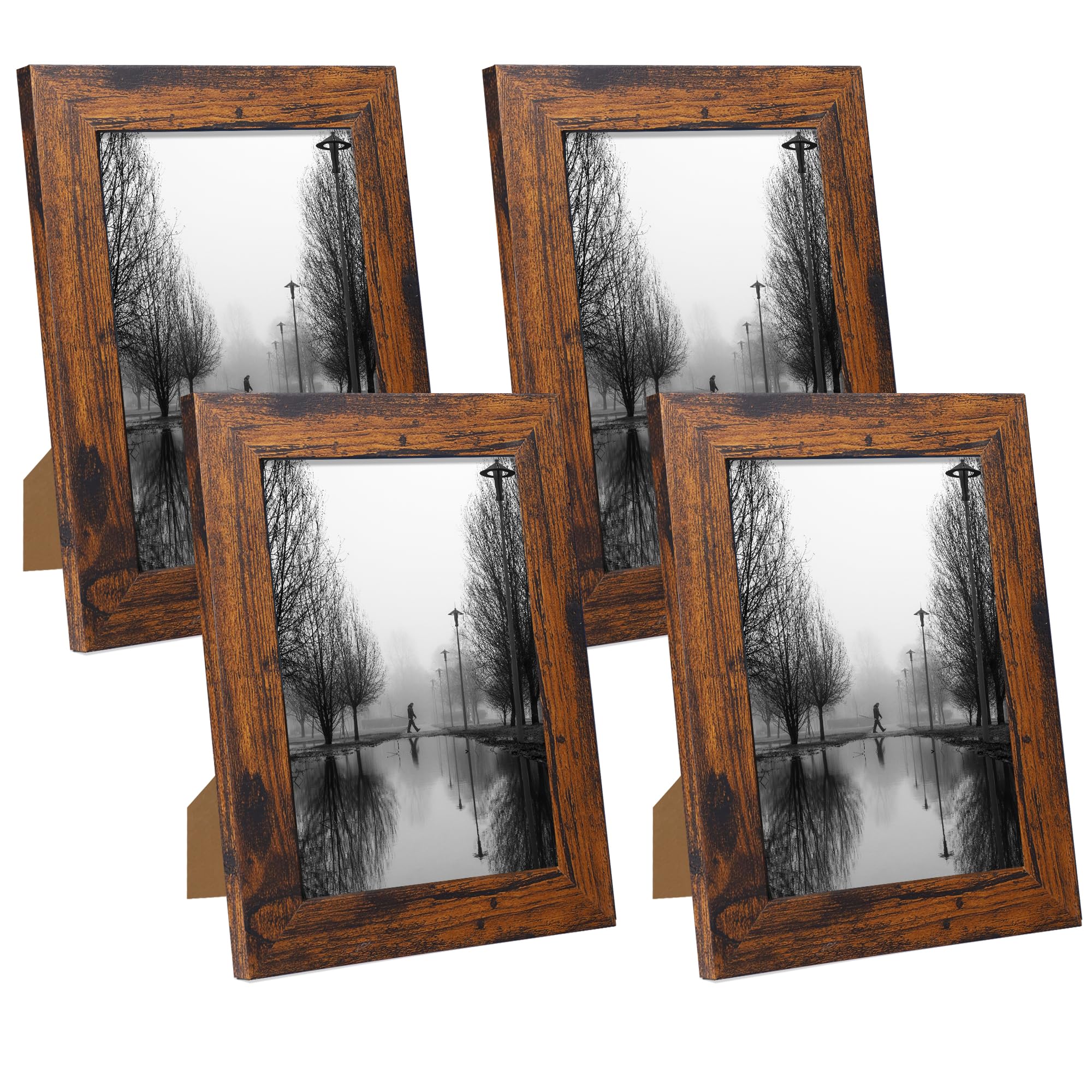 iRahmen 5x7 collage front view with four frames to showcase memories