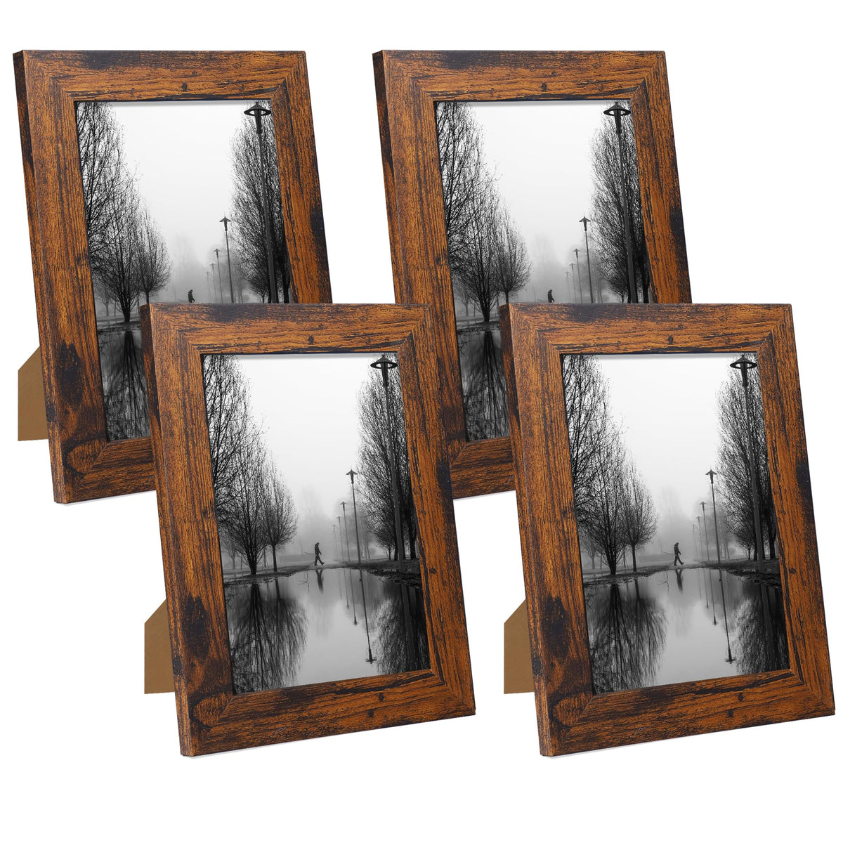 iRahmen 5x7 collage front view with four frames to showcase memories