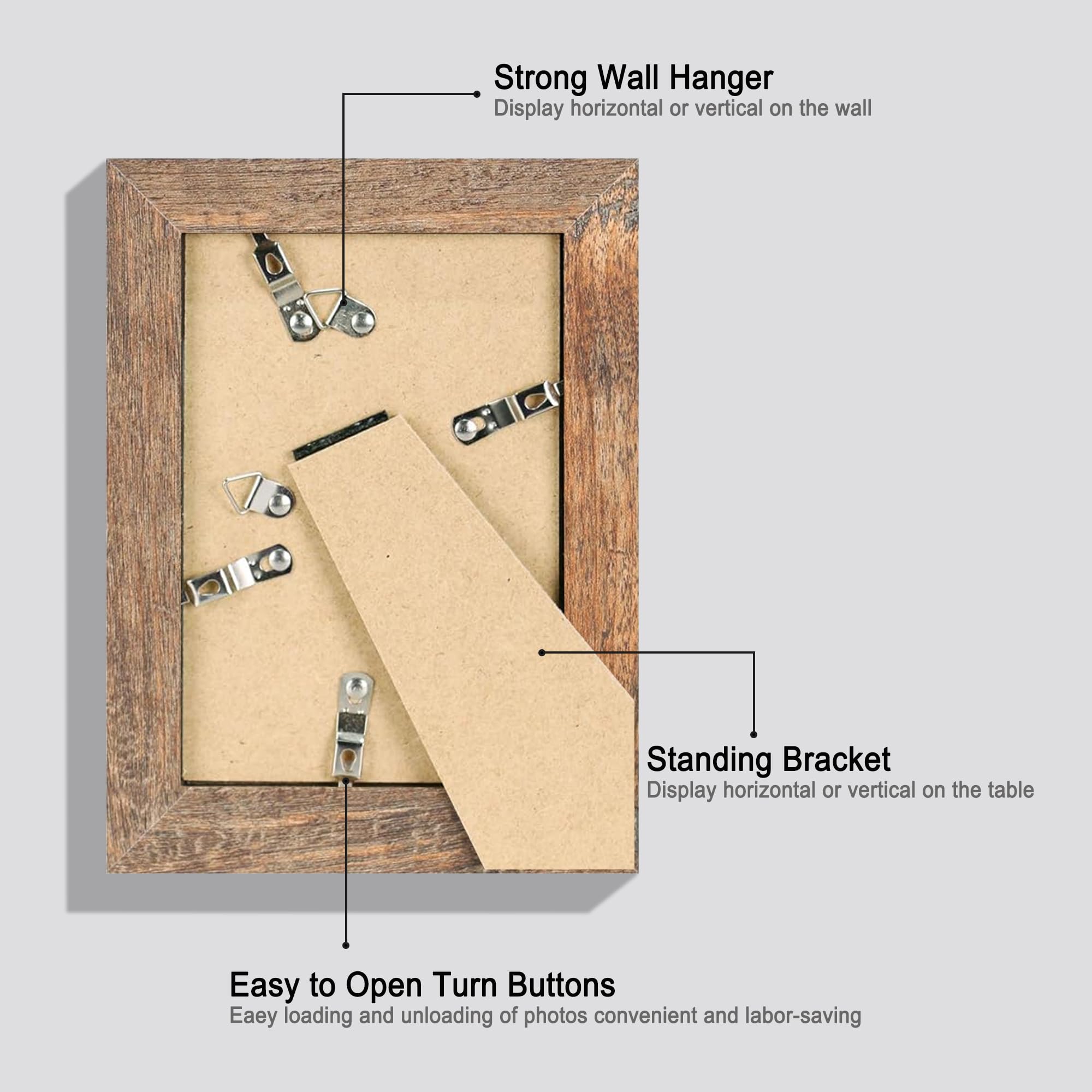 iRahmen 5x7 frame set durable MDF construction