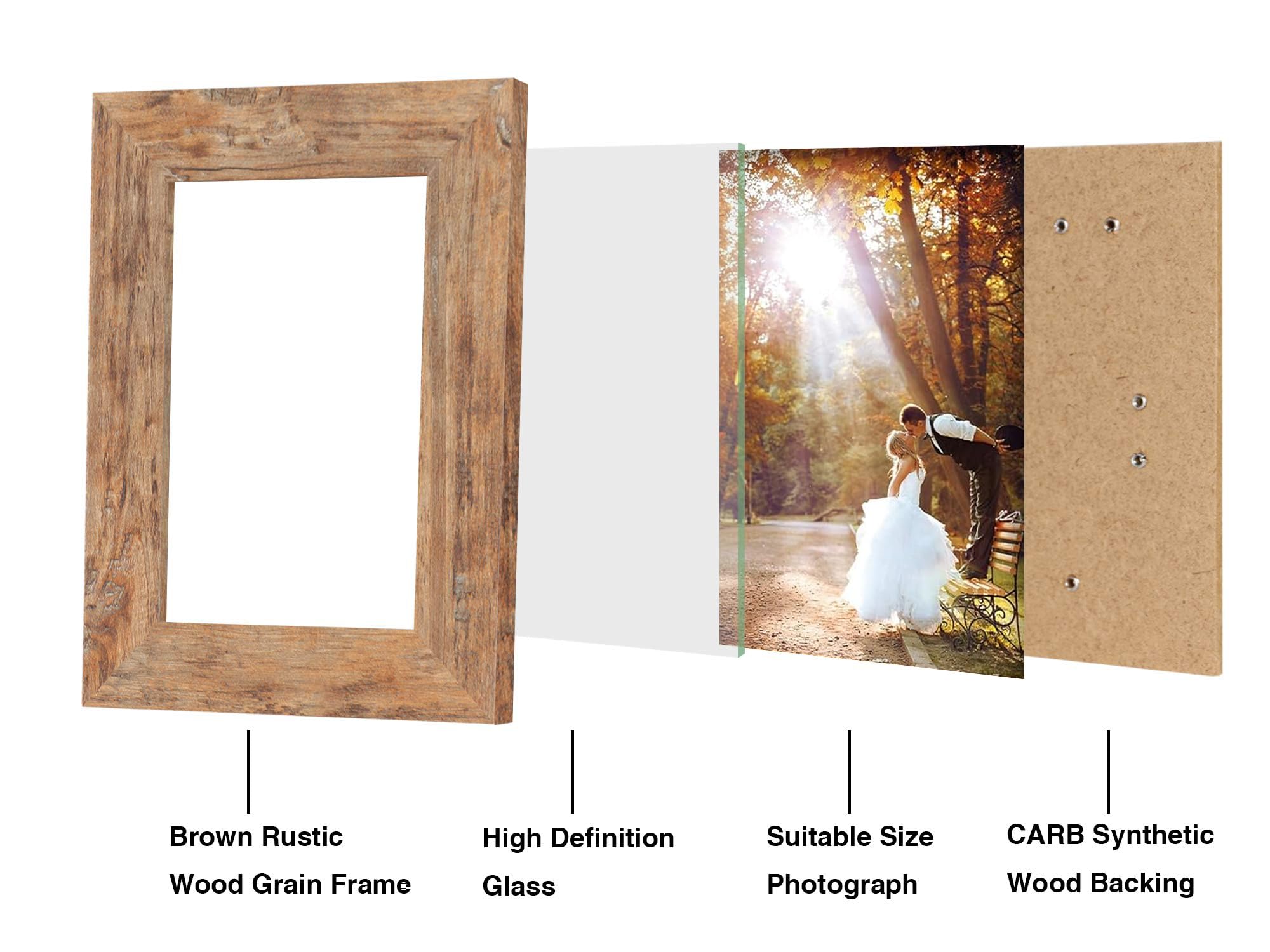 iRahmen 5x7 frame set wall mounting option with hanging hardware