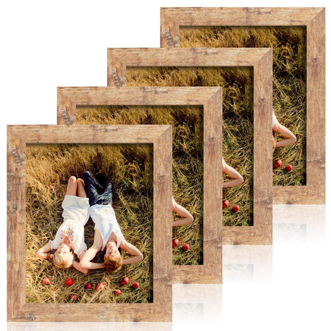 iRahmen 8x10 frame set of four with real glass for crystal-clear photos.