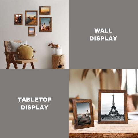 iRahmen mounting hardware enables vertical or horizontal wall mounting