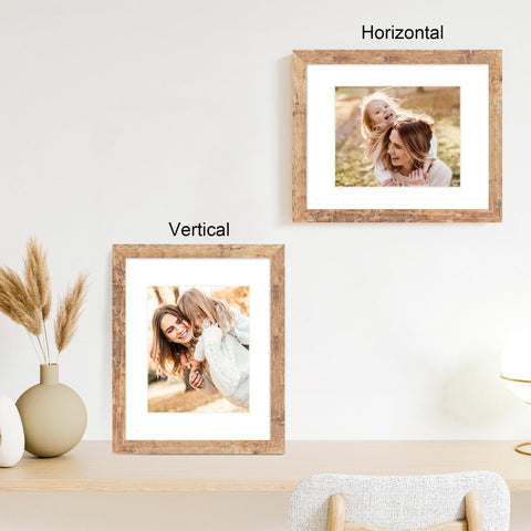 iRahmen 8x10 with mat display for easy picture organization.