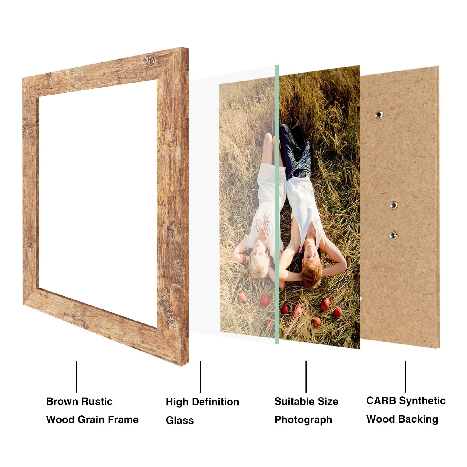 iRahmen wall-mount ready frame with easel-back for versatile setup.