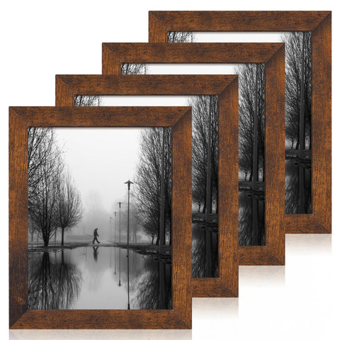 iRahmen rustic wood frame for 8.5x11 diplomas, wall-ready