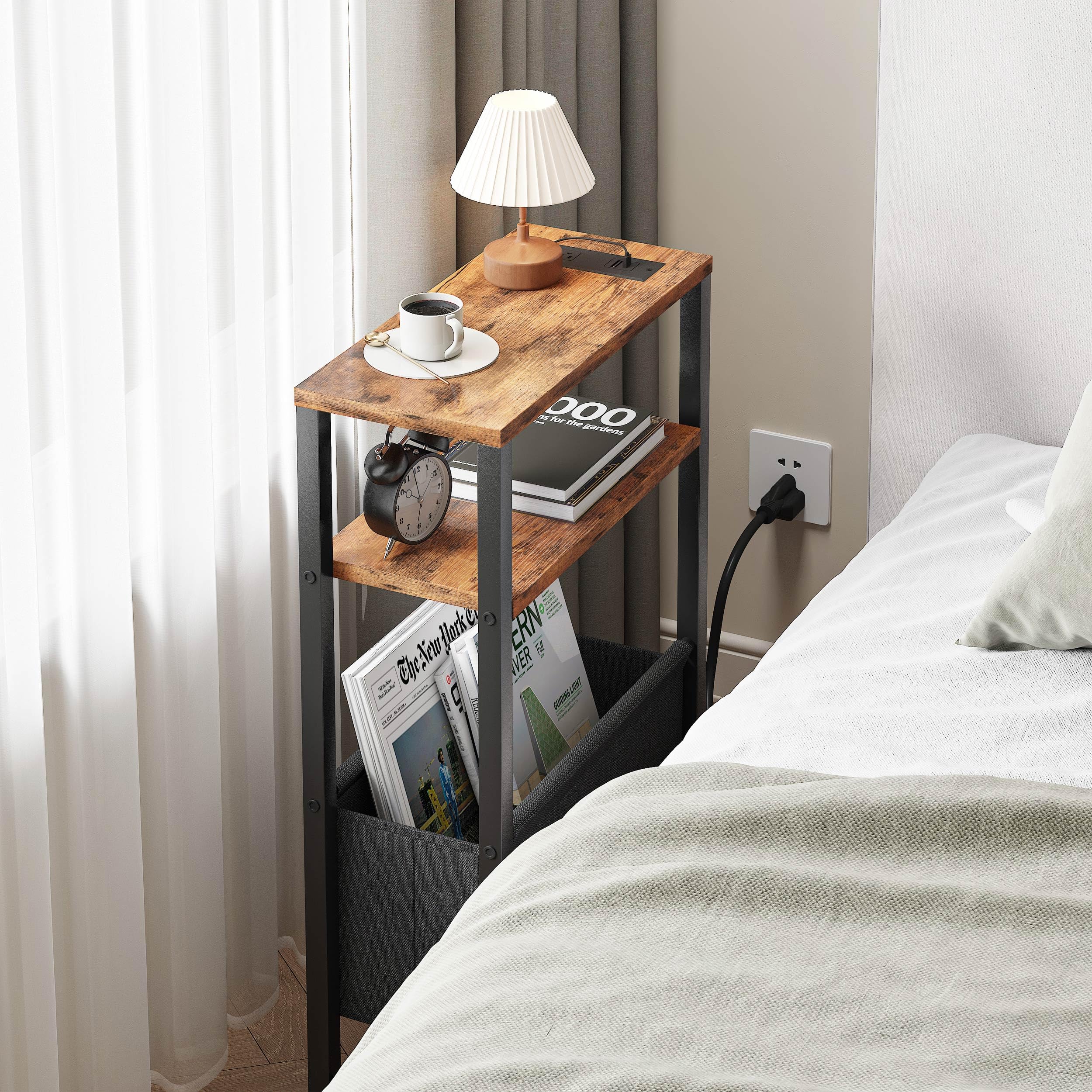 IRCPEN side table with adjustable feet protecting floors on uneven surfaces