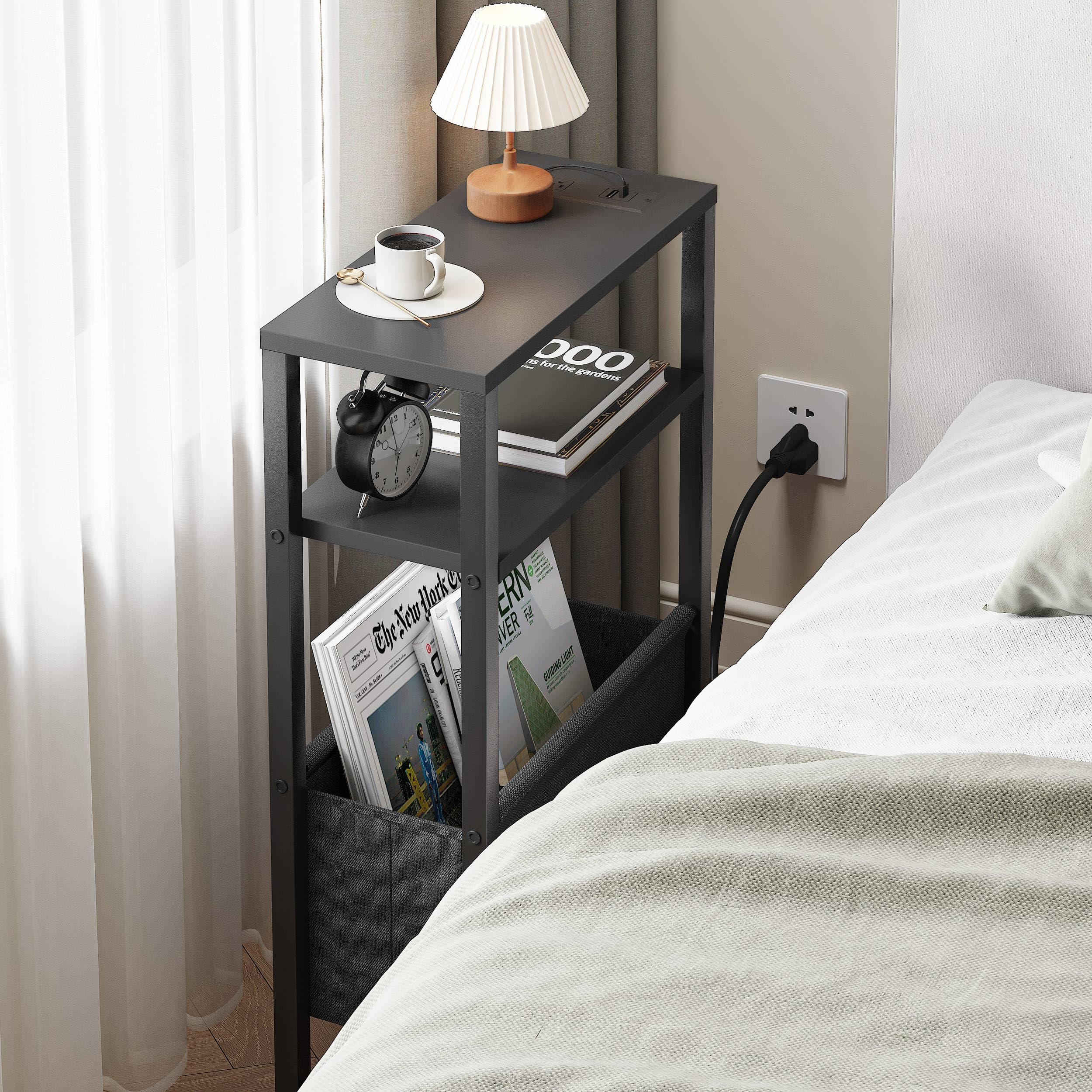 IRCPEN adjustable-feet side table stays stable on uneven floors.