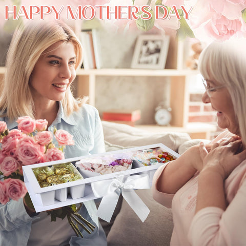 Ireer Mom letter box set with empty design enables customized arrangements.