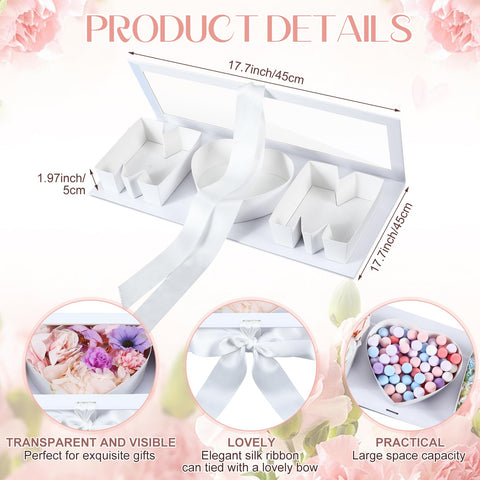 Ireer Mom letter box set flat-pack design simplifies DIY gifting.
