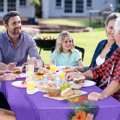 Irenare disposable plastic tablecloth for quick cleanup after events