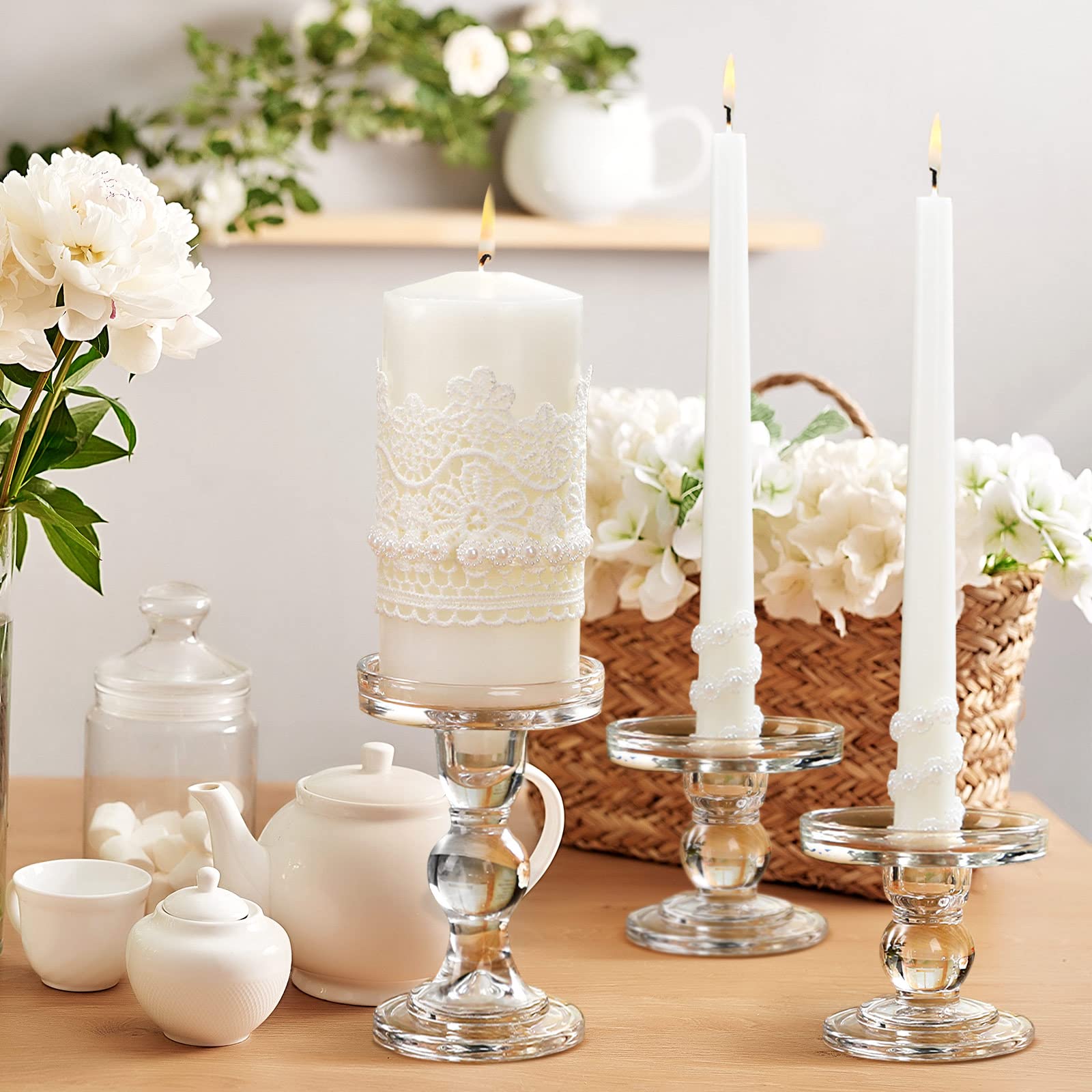 Irenare elegant centerpiece candles create stylish celebrations at home