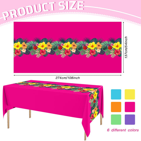 Irenare palm leaves pattern tablecloth for tropical decor