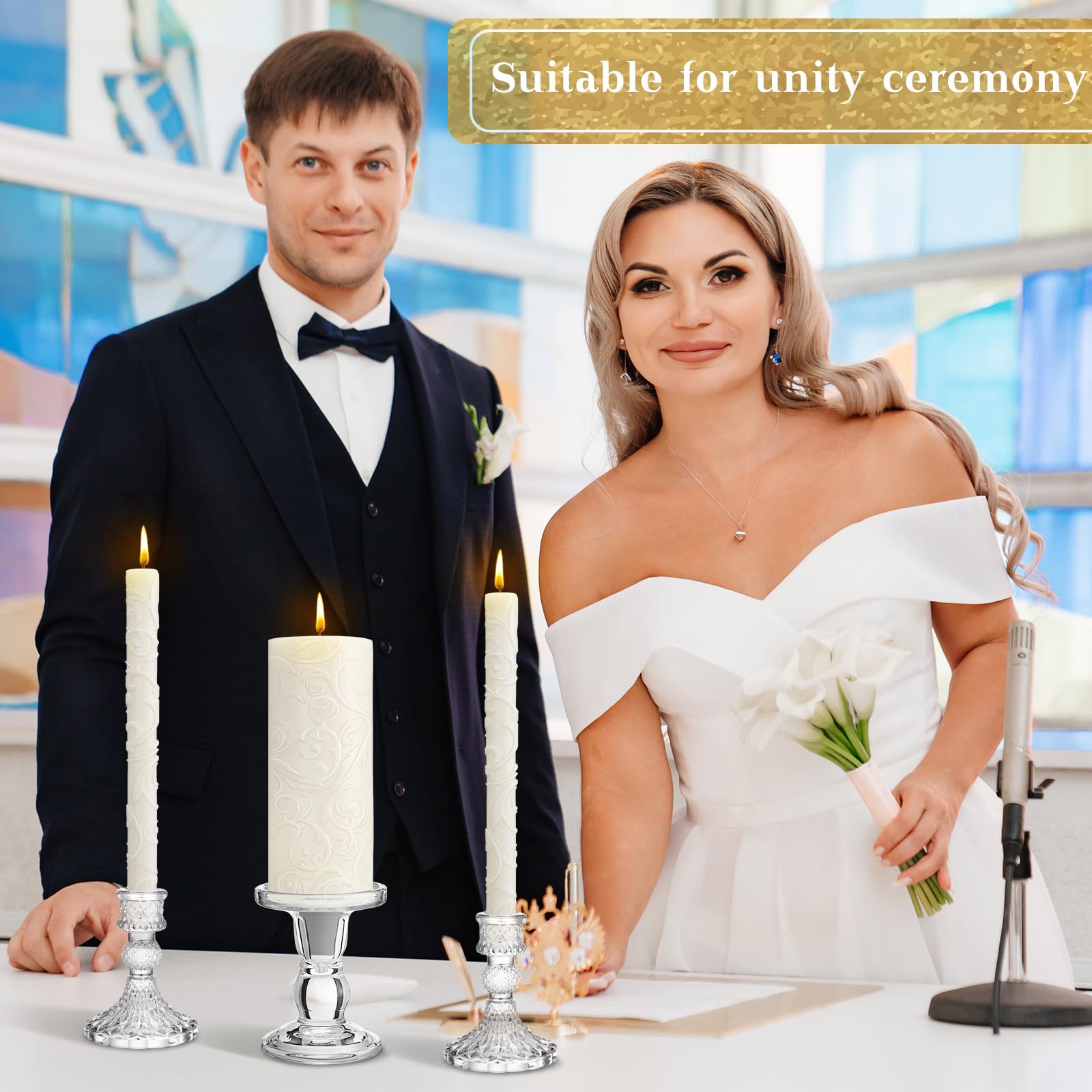 Irenare wax candles offer a smooth burn and clean look.