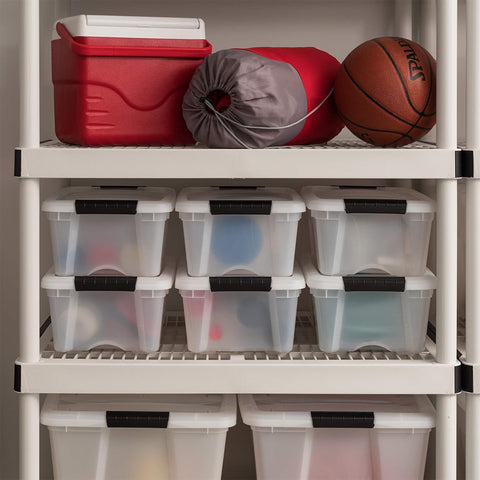 Nestable IRIS USA 13 Qt box saves space when not in use