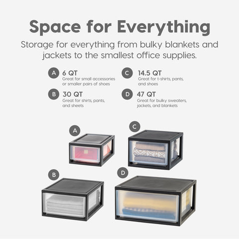 IRIS USA 2-pack design supports dorm or office organization.