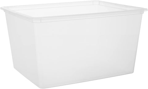 IRIS USA BPA-free plastic bins keep belongings safe while organizing.