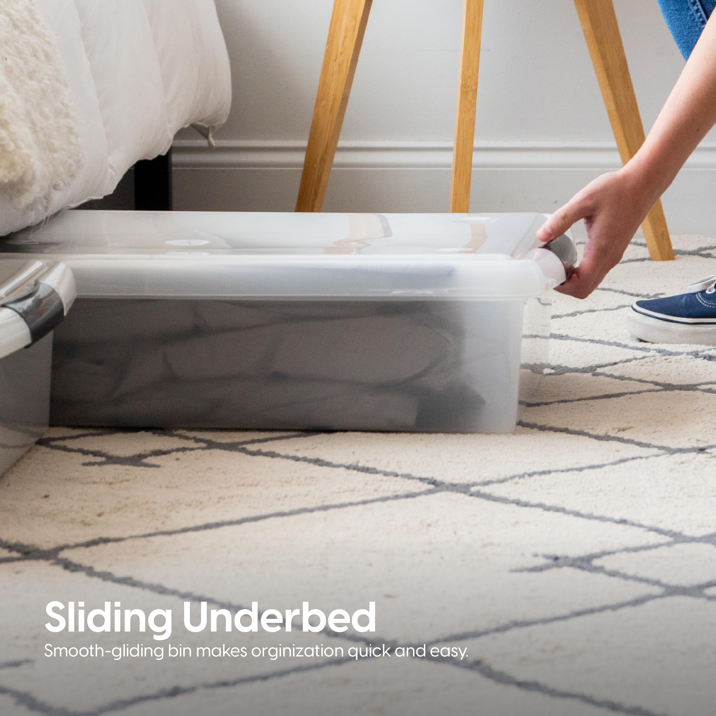 IRIS USA 50 Qt outer and inner dimensions help plan storage