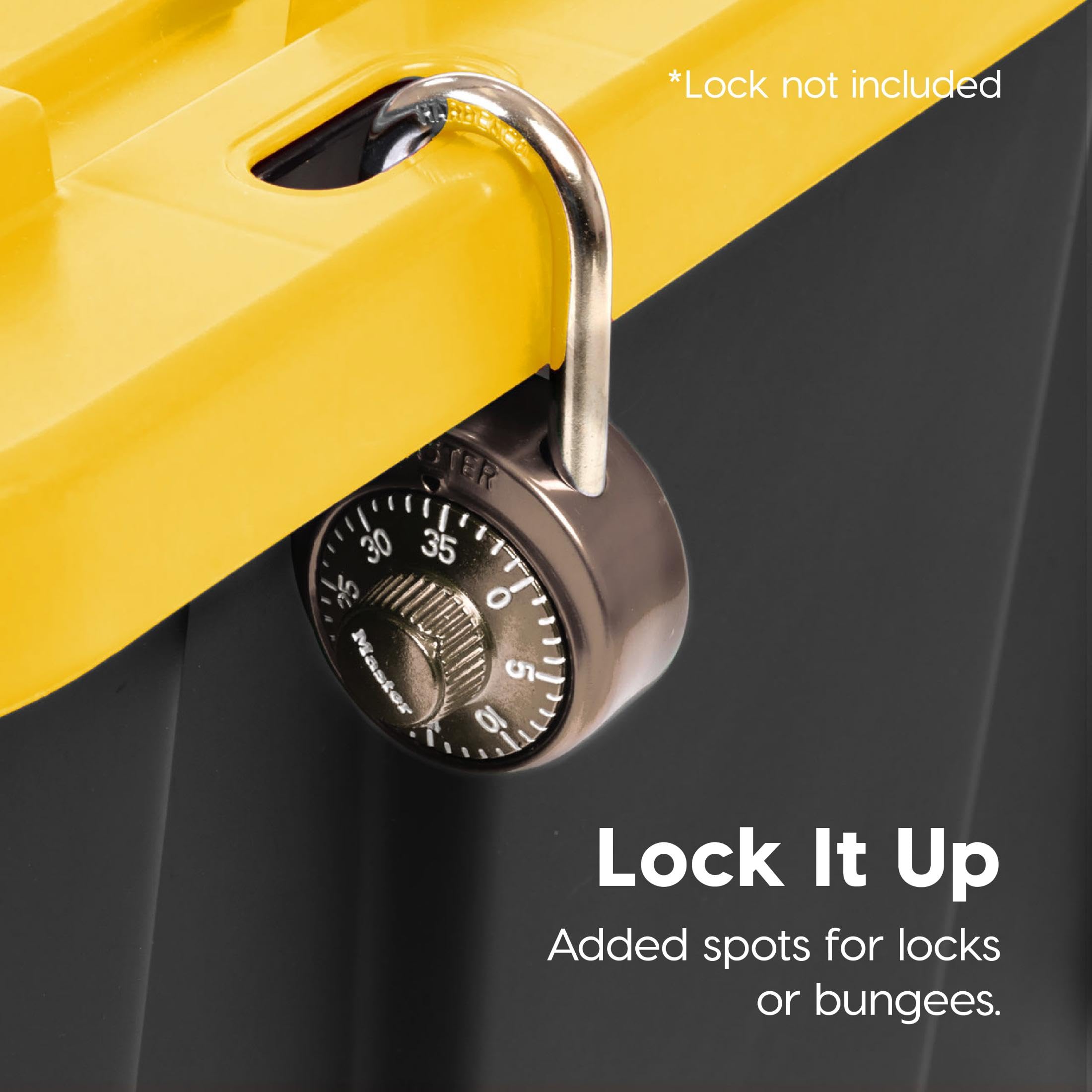 IRIS USA BPA-free storage bin suitable for safe long-term tool and gear storage