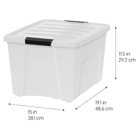 IRIS USA BPA-free plastic, safe storage for everyday items.