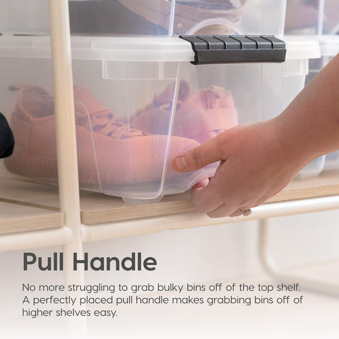 IRIS USA BPA-free plastic storage bin promotes safe, durable storage