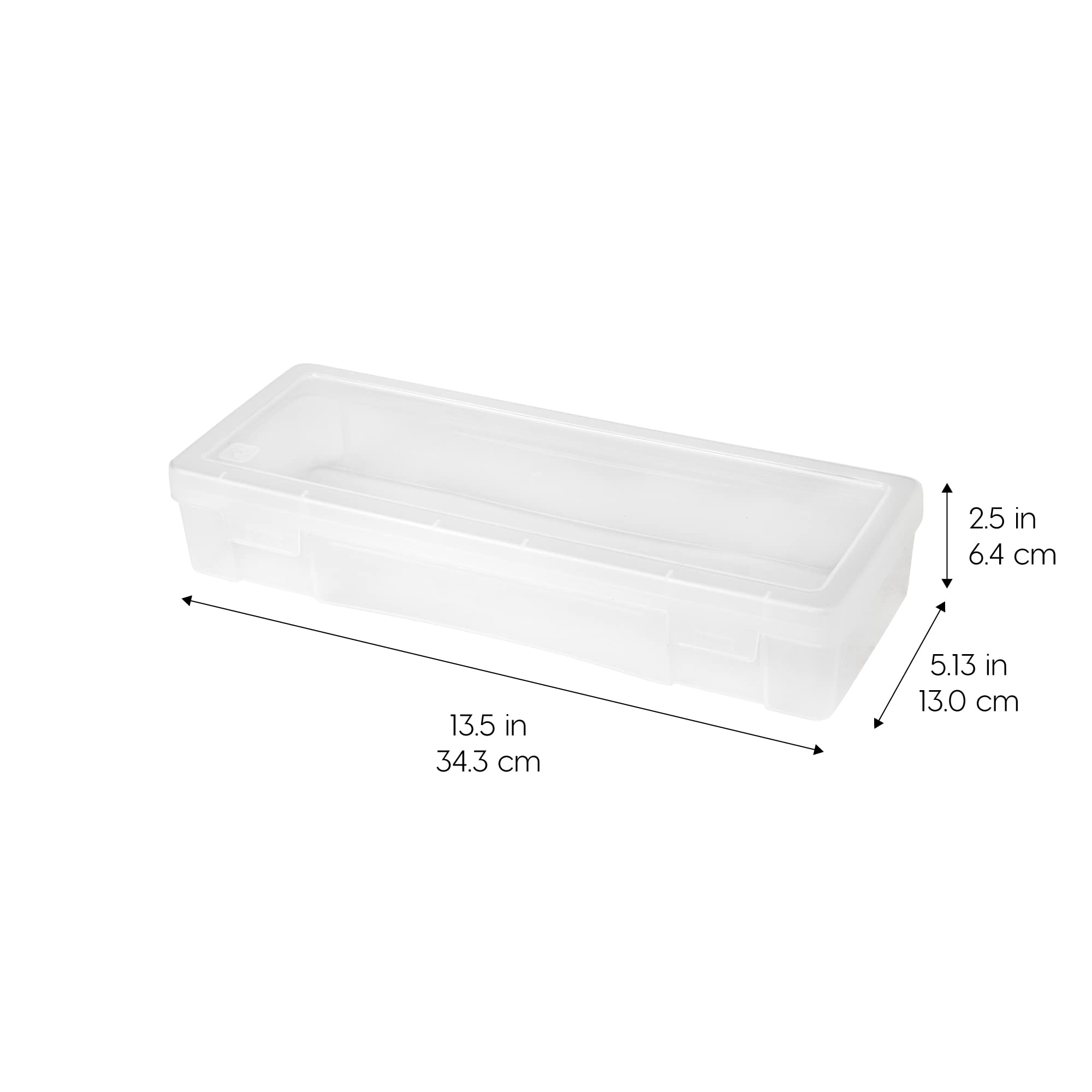 IRIS USA clear hobby storage box offers quick item visibility for crafts.