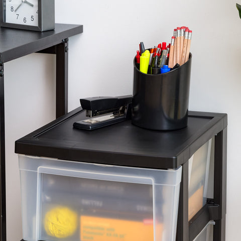 IRIS USA deep drawers accommodate bulkier items.