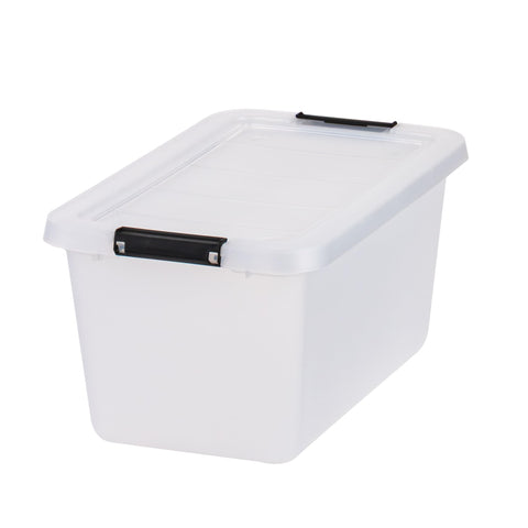 IRIS USA durable, lightweight plastic bin for everyday use.
