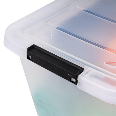 IRIS USA interior 12x6x7.5 inch space for bulk items.