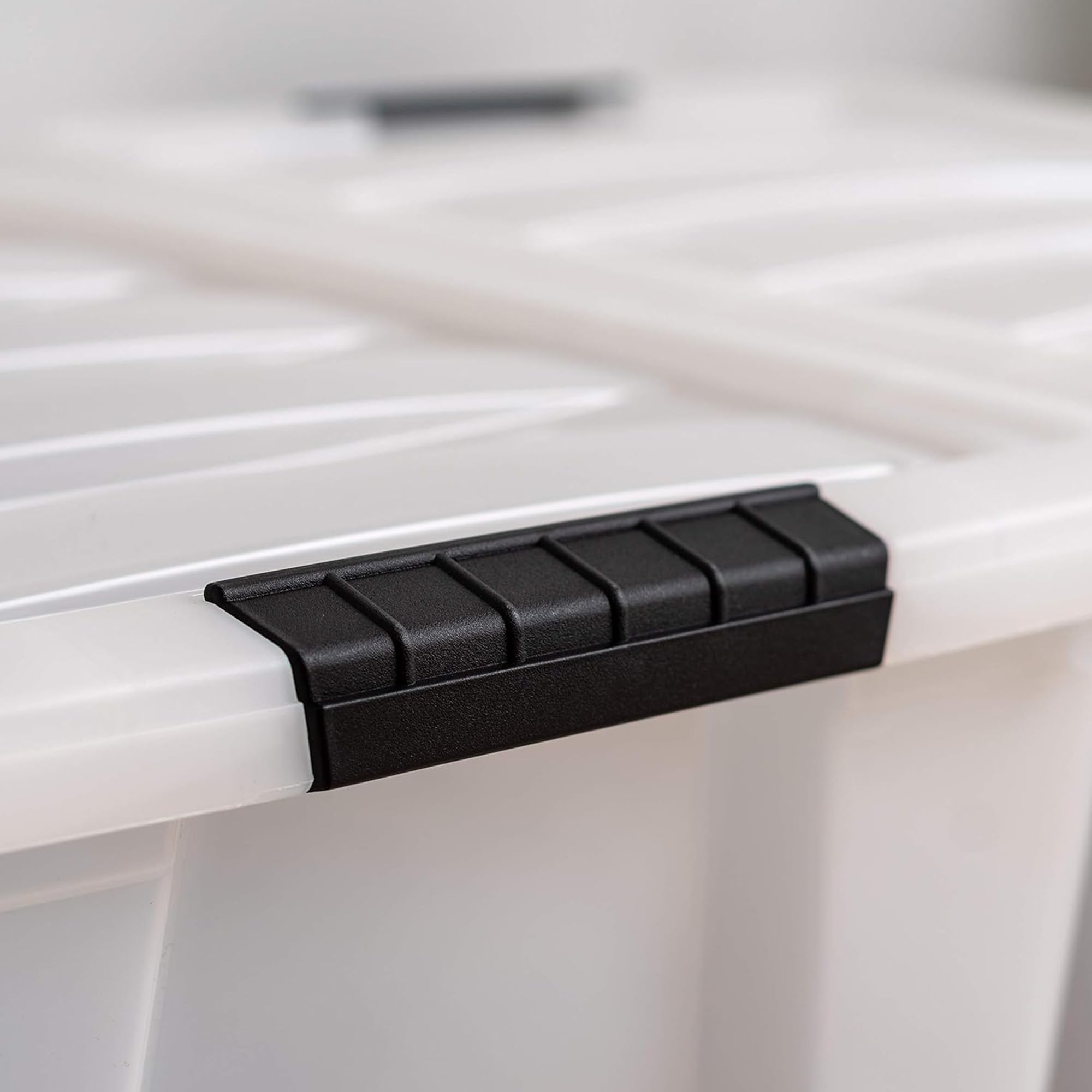 IRIS USA secure lids and latches protect contents on the go.