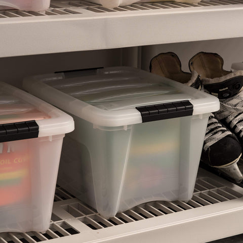 IRIS USA made-in-USA durable storage bin for busy homes.