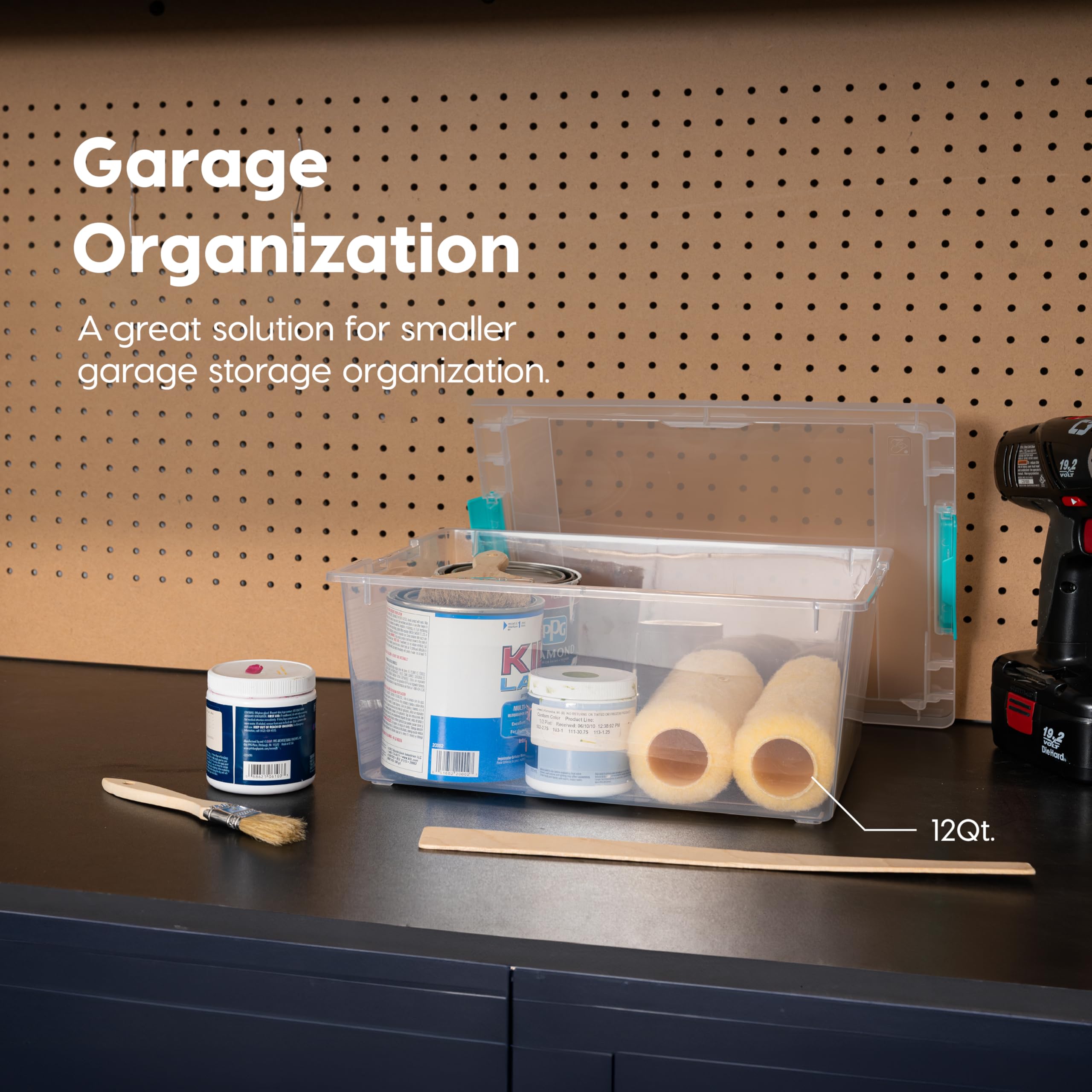 IRIS USA made in usa storage bin supports safe, durable organization.