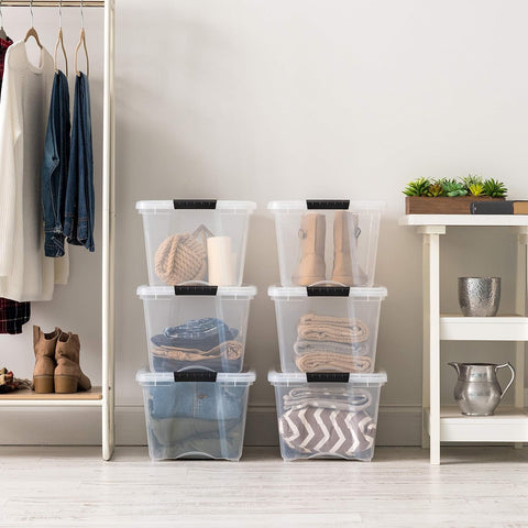 IRIS USA nestable design enables stacking and compact storage